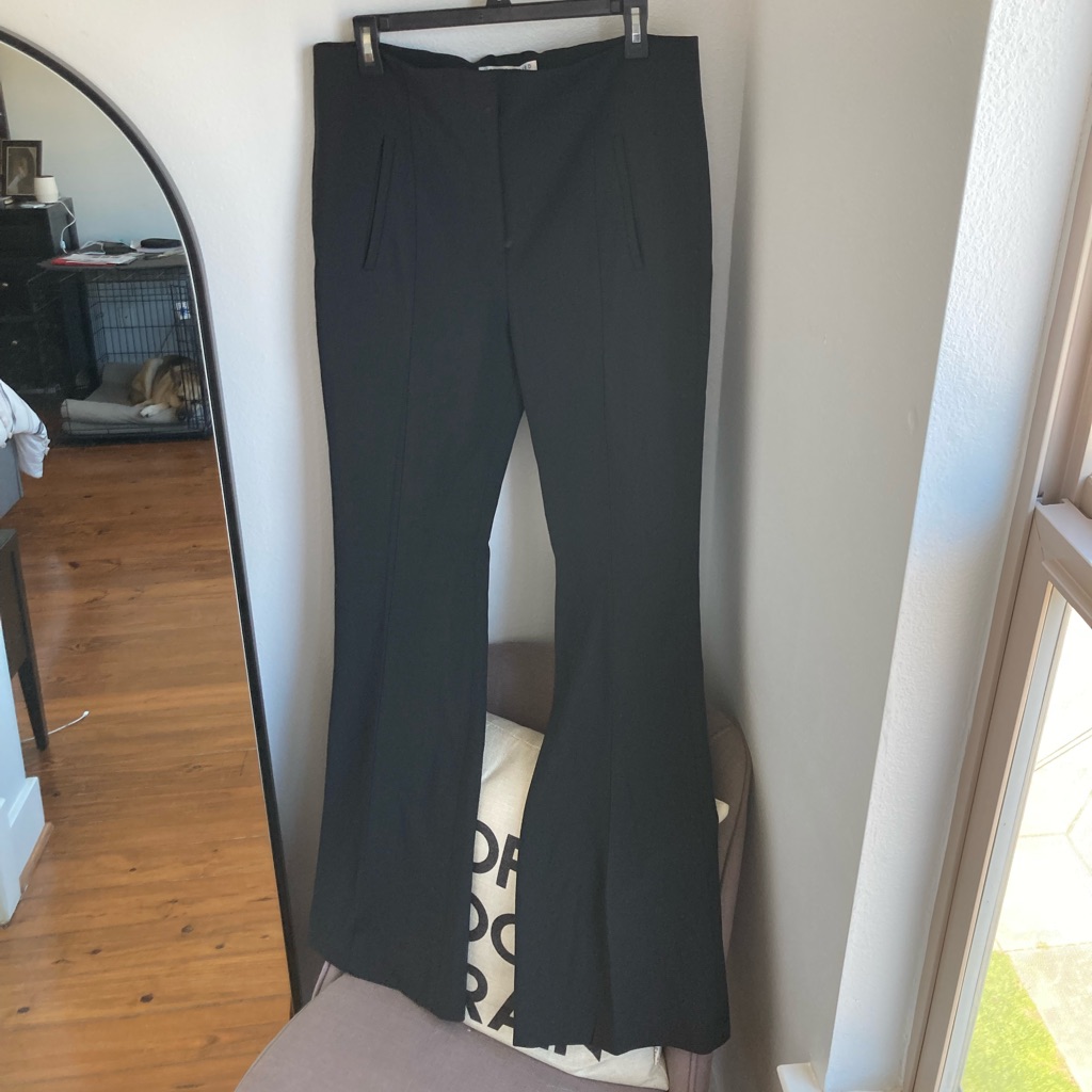 Veronica Beard Tindaya Wool Blend Pant In Black 12